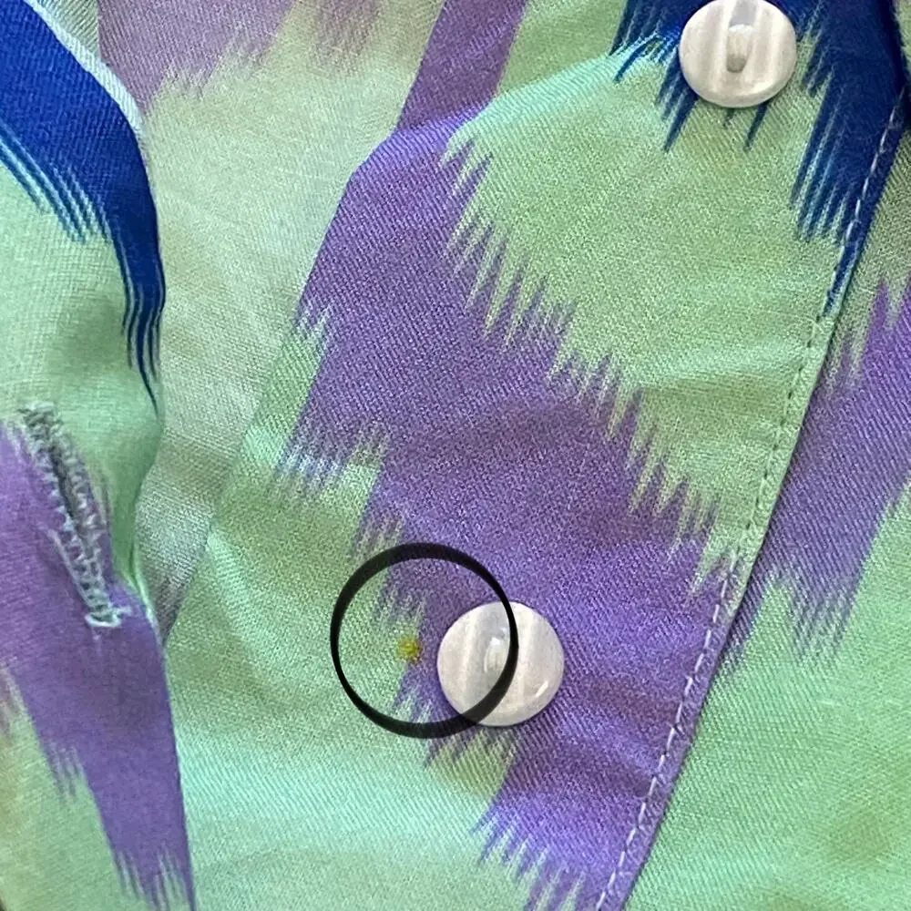 Oliphant Green and Blue Midi Dress - Picture 13 of 13